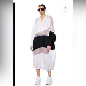 Black and white dress